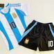 Дитяча підліткова футбольна форма Messi Argentina team 116,128,140,152,164,176 розмір 2749946610 фото 2