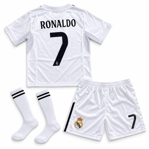 Дитячий футбольний набір комплект 2в1 форма та гетри Real Madrid Ronaldo 7 сезон 26/27 (футболка шорти гетри) 164 3234661642 фото
