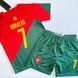 Дитяча підліткова футбольна форма Ronaldo Portugal national team 110,116,128,140,152,164,176 розмір 164 2557956103 фото 1