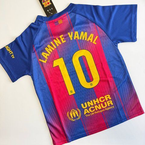 Дитяча підліткова футболка Lamine Yamal FC Barcelona сезон 25/26, розміри 116,128,152 152 3104405087 фото