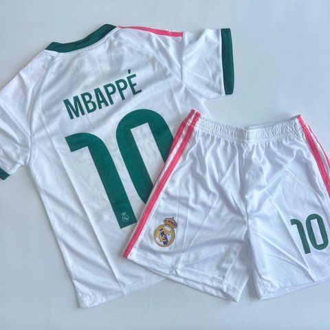 Дитяча та підліткова футбольна форма Real Madrid Home 26/27 &mdash; Mbappe 10 розміри 116,128,140,152,164,176 3087260632 фото