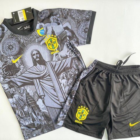 Дитяча підліткова футбольна форма Brazil national football team 116,128,140,152,164 розмір 3087207657 фото