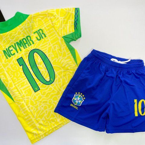Дитяча подросткова футбольна форма Neymar Jr Brazil team 116,128,140,152,164,176 розмір 2747918516 фото