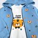 Дитячий демісезонний костюм-трійка з кофтою на блискавці &laquo;Cute Tiger&raquo;, бежевий та синій, розміри 80, 92, 98, 104 3117771932 фото 4