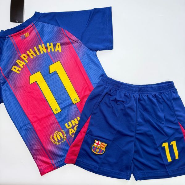 Дитяча підліткова футбольна форма Raphinha FC Barcelona, розміри 116,128,140,152,164 152 3008495502 фото