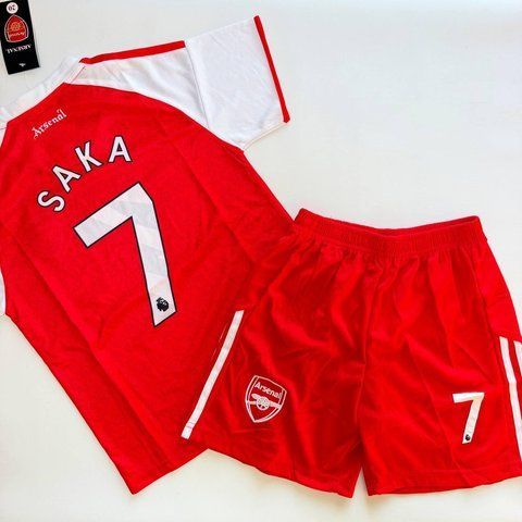 Дитяча футбольна форма Arsenal Saka 7, розміри 116, 128, 140, 152, 164, 176 176 3186269073 фото